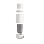Collecteur d’eau avec filtre pour cuves verticales 200 L et 300 L