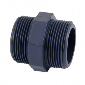 Mamelon PVC fileté 1" 1/4 mâle - mâle
