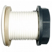 Passe paroi PVC mâle 3/4" avec joint étanche
