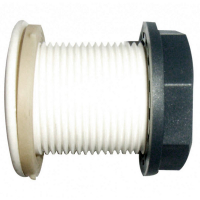 Passe paroi PVC mâle 3/4" avec joint étanche