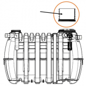 Rehausse à visser pour cuves enterrées eau de pluie diam. 450 x H. 250 mm