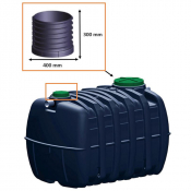 Rehausse pour trou d'homme de fosse toutes eaux 3000 L