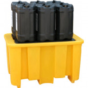Palette de Rétention 1 IBC 1000L – Sécurité Totale – PE Recyclable et Résistant UV