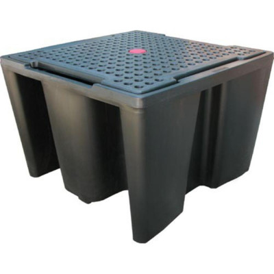 Palette de Rétention 1 IBC 1000L – Sécurité Totale – PE Recyclable et Résistant UV