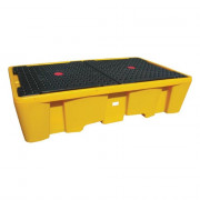 Palette de Rétention 2 IBC 1000L – Stockage Sécurisé – PE Recyclable et Résistant Produit