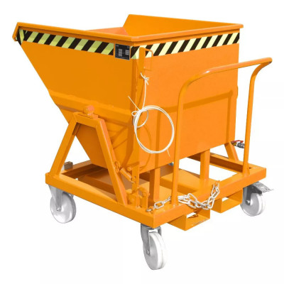 Benne Basculante à Copeaux SKS – Collecte Propre – Cuve Étanche avec Tamis – BAUER