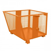 Benne Basculante Grillagée BSK-G – Stockage Aéré – Parois Renforcées – BAUER