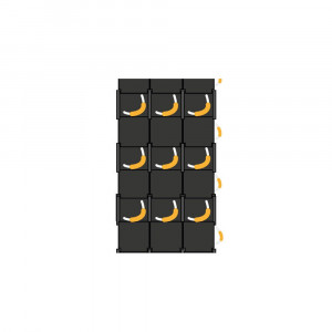 Kit de 27 blocs de stabilisation – Sécurité chantier renforcée – 1235 mm