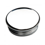 Embout à ailletes rond intérieur cannelé chrome brillant, mat