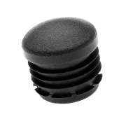 Embout plastique noir rond intérieur cannelé