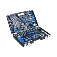 Coffret à outils acier au chrome vanadium finition satinée 90 pièces Coffret à outils acier au chrome vanadium finition satinée 90 pièces