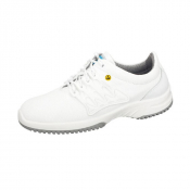 Chaussure de sécurité ESD ATEX en cuir blanc – Antidérapante, Embout acier, Norme EN ISO 20345
