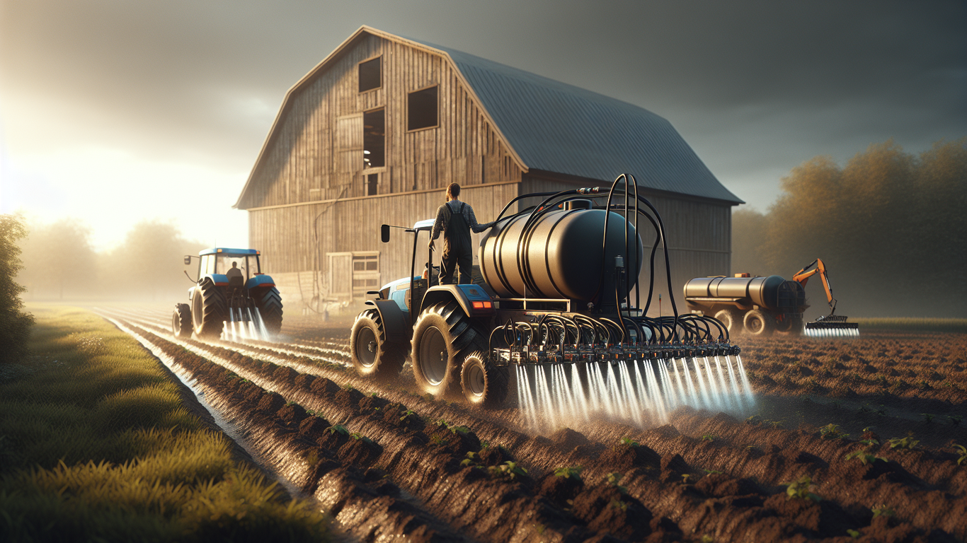 Installation d'une cuve à eau agricole