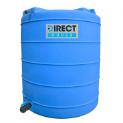Cuve à eau de pluie verticale pré-équipée vanne de 13000  L