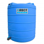 Cuve verticale aérienne de stockage d'eau de pluie de 3000 L