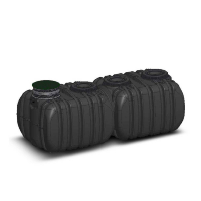 Cuve à eau de pluie double à enterrer 7500 Litres