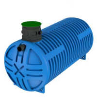 Cuve à eau de pluie renforcée double parois 5000 L pour sols difficiles Cuve à eau de pluie renforcée double parois 5000 L pour sols difficiles
