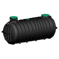 Cuve à enterrer de récupération d'eau de pluie de 12000 L