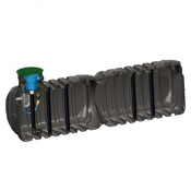 Cuve de stockage d'eau de pluie pré-équipée pour accueil pompe - 10000 L