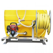 Cuve PE sur plateau complète, motopompe thermique ou électrique