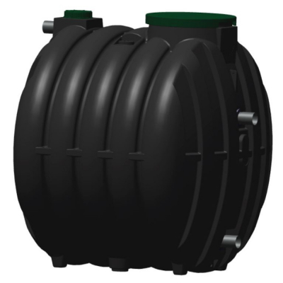 Cuve de rétention d'eau de pluie 6000 L - Via régulateur 1L/s