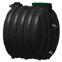 Cuve de rétention d'eau de pluie 6000 L - Via régulateur 1L/s Cuve de rétention d'eau de pluie 6000 L - Via régulateur 1L/s