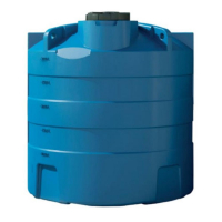 Cuve à eau potable ACS hors sol ronde verticale 3000 L Cuve à eau potable ACS hors sol ronde verticale 3000 L
