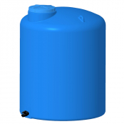 Cuve à eau potable ACS ronde aérienne avec vanne - 5500 L