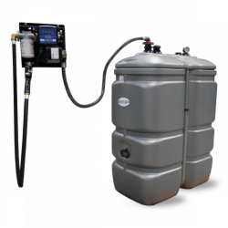 Cuve GNR, GASOIL PEHD double paroi 750 litres avec platine mural