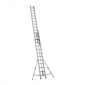 Echelle coulissante alu 2 ou 3 plans à corde avec stabilisateurs