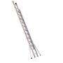 Echelle coulissante aluminium 2 plans à corde avec stabilisateurs