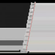 Échelle simple à échelons - Largeur 370 mm