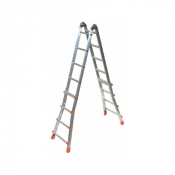 Échelle télescopique multi-position professionnelle en aluminium – 2 plans