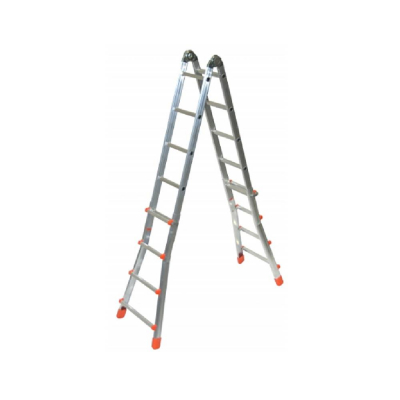 Échelle télescopique multi-position professionnelle en aluminium – 2 plans