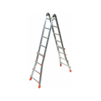 Échelle télescopique multi-position professionnelle en aluminium – 2 plans