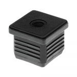 Embout tube carré percé pour tige fileté M10