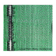 Filet d'ombrage à maille rectangulaire vert/noir occultation 55 %