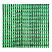Filet d'ombrage à maille rectangulaire vert/noir occultation 70 %