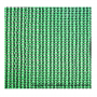 Filet d'ombrage à maille rectangulaire vert/noir occultation 70 %