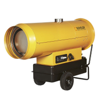 Chauffage mobile air pulsé 2 allures + cheminée SOVELOR EC110