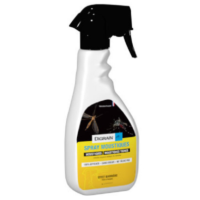 DIGRAIN – Spray Anti-Moustiques Prêt à l’Emploi – Action Choc – Rémanence 100% Efficace