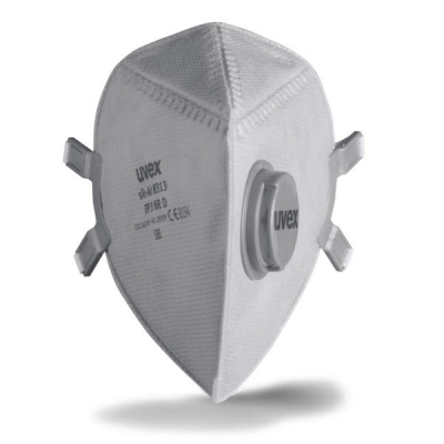 Masque pliable FFP3 – Protection respiratoire – À soupape – Uvex