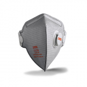 Masque pliable FFP2 avec soupape et filtre carbone
