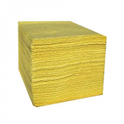 Feuilles absorbantes 3 couches jaune liquides corrosifs