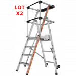 Lot de 2 plateformes de travail RAPTOR - Garde-corps sangles