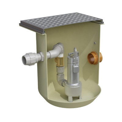 Postes de relevage compacts eaux claires, mono pompe 200 L - 7m