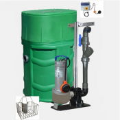 Station de relevage avec barre de guidage SANIREL 250 - 340 L - 7,5m