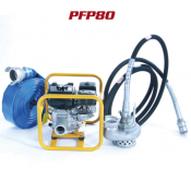 Pompe à câble 72 m3/h équipée pompe Diesel Hatz ou Lombardini