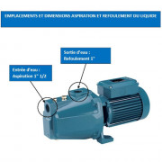 Pompe auto-amorçante liquides propres 230V - 6m2/h max