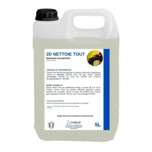 2D NETTOIE TOUT FRUITE Nettoyant sol & surface parfumé